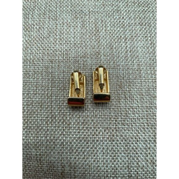 Pierre Lang Earrings, Ear Clip On Gilded with Crystal Chips Classy, Formal - Picture 5 of 8